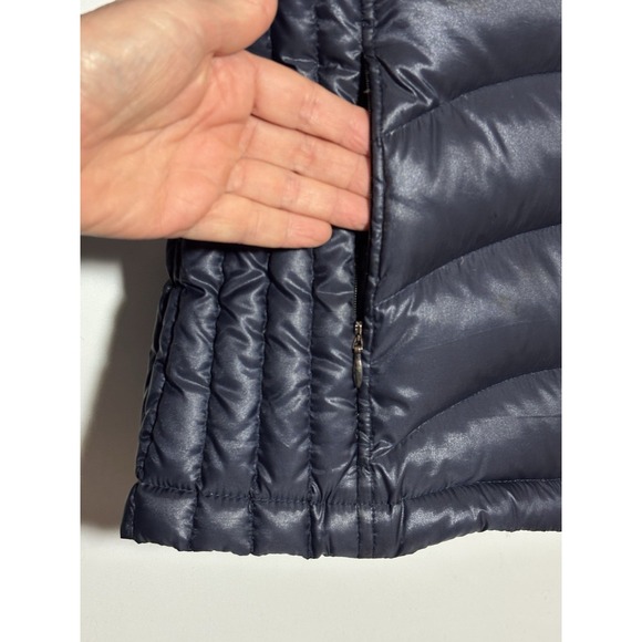 Andrew‎ Marc Premium Down Quilted Packable Navy Hooded Full Zip Puffer Jacket S - Picture 2 of 12